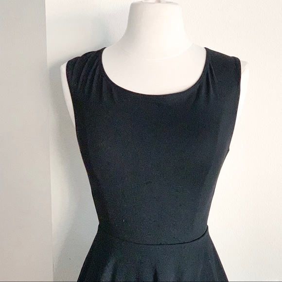 NBW AMERICAN APPAREL Black Ponte Skater Dress - Picture 7 of 9